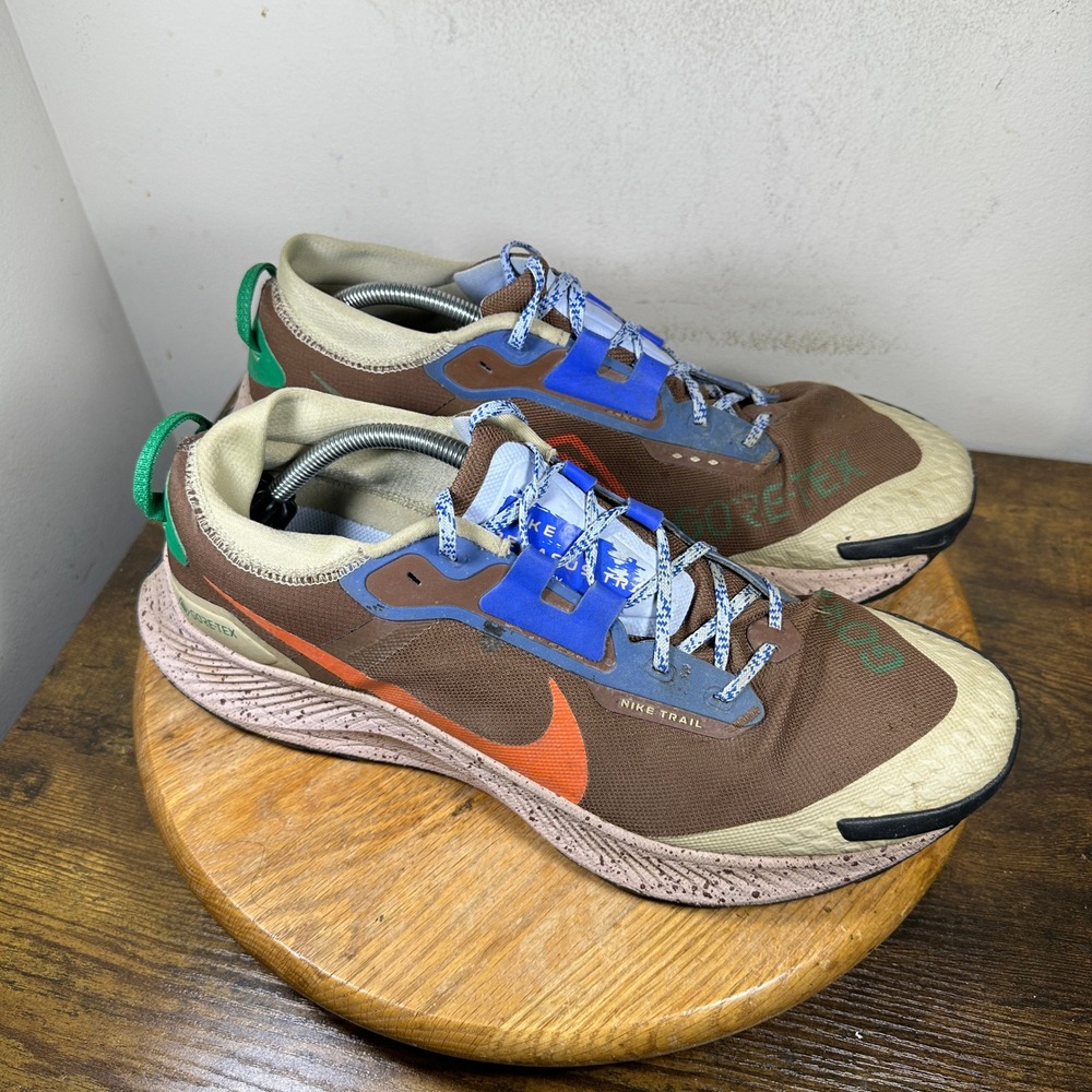 Nike Pegasus Trail 3 GORE-TEX Brown Orange Blue DR0137-200 Mens Size 14